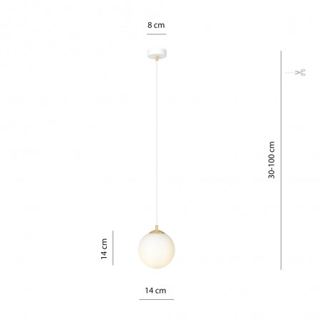 Lampe de suspension Gala Blanc