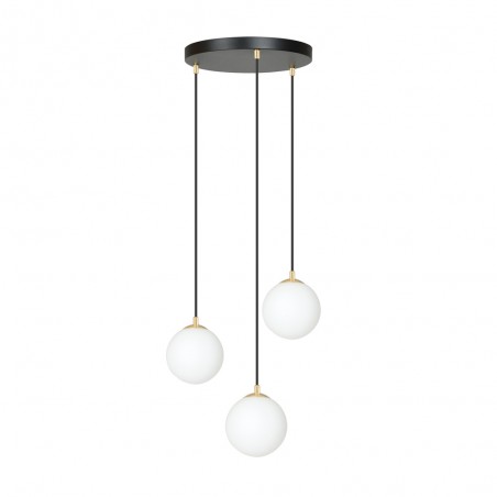 Lampe de suspension Gala Noir (3 lumieres)