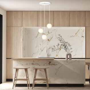 Lampe de suspension Gala Blanc (3 lumieres)