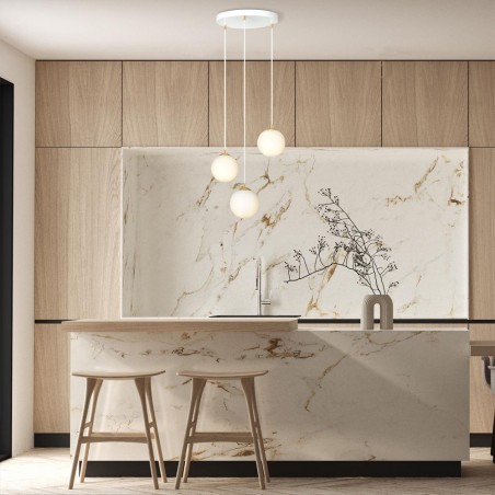 Lampe de suspension Gala Blanc (3 lumieres)