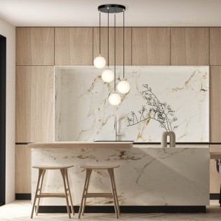 Lampe de suspension Gala Noir (4 lumieres)