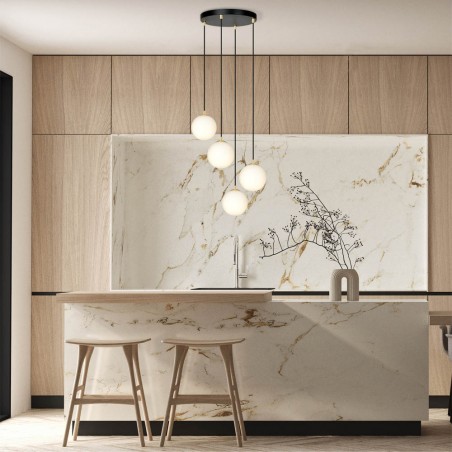 Lampe de suspension Gala Noir (4 lumieres)