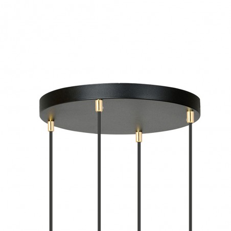 Lampe de suspension Gala Noir (4 lumieres)