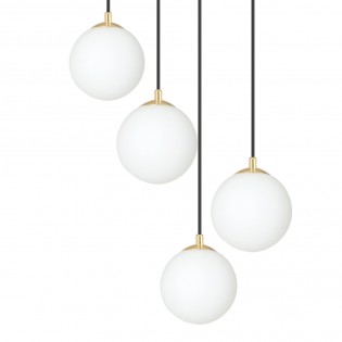 Lampe de suspension Gala Noir (4 lumieres)