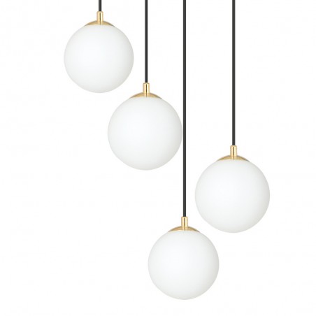 Lampe de suspension Gala Noir (4 lumieres)