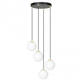 Lampe de suspension Gala Noir (4 lumieres)