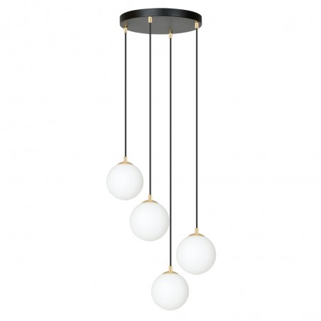 Lampe de suspension Gala Noir (4 lumieres)