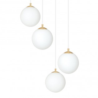 Lampe de suspension Gala Blanc (4 lumieres)