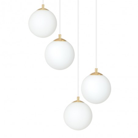 Lampe de suspension Gala Blanc (4 lumieres)
