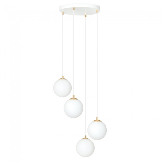 Lampe de suspension Gala Blanc (4 lumieres)