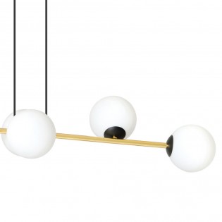 Lampe de plafond Cuaron Opale (6 lumieres)