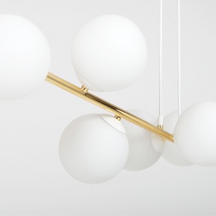 Lampe de plafond Cuaron II Opale (6 lumieres)