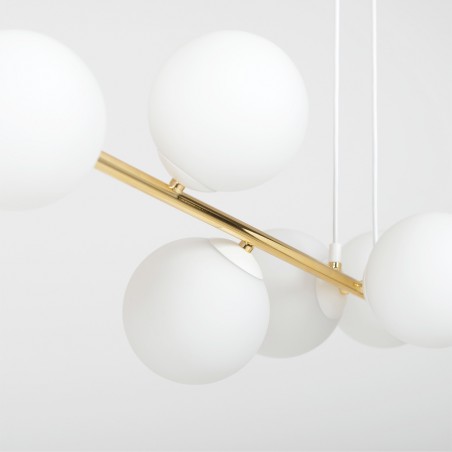 Lampe de plafond Cuaron II Opale (6 lumieres)