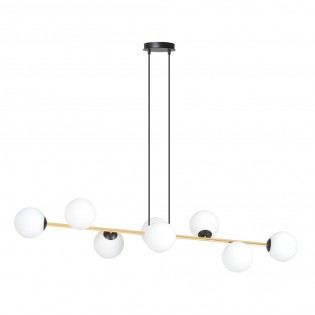 Lampe de plafond Cuaron Opale (8 lumieres)