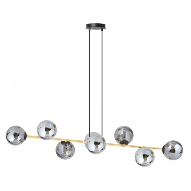 Lampe de plafond Cuaron Graphite (8 lumieres)