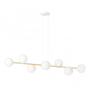Lampe de plafond Cuaron II Opale (8 lumieres)