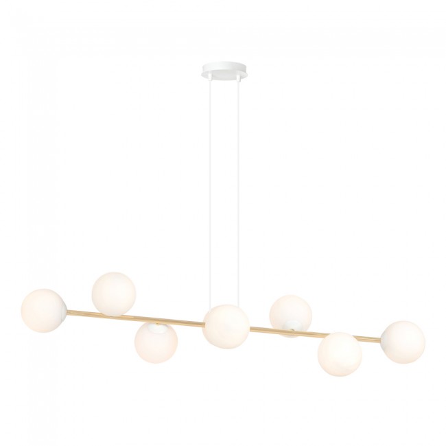 Lampe de plafond Cuaron II Opale (8 lumieres)
