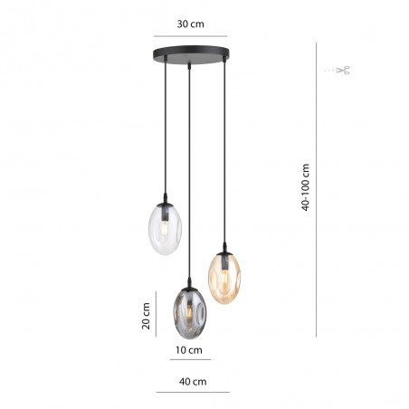 Lampe de plafond Celeste Mix (3 lumieres)