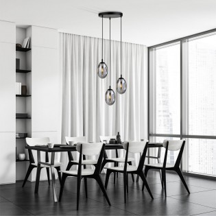 Lampe de plafond Celeste Graphite (3 lumieres)