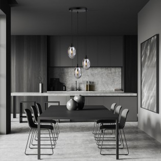 Lampe de plafond Celeste Graphite (3 lumieres)