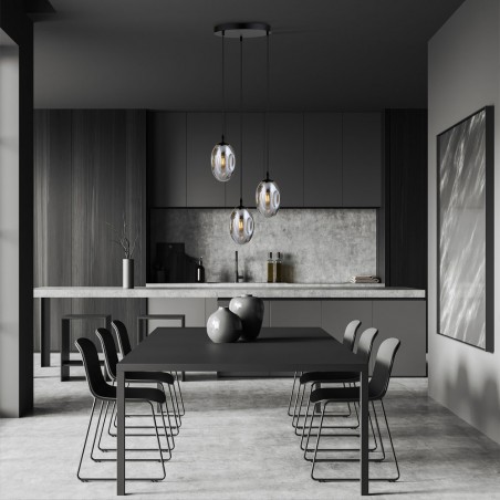 Lampe de plafond Celeste Graphite (3 lumieres)