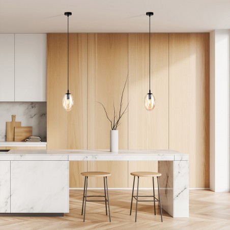 Lampe de plafond Celeste Ambre
