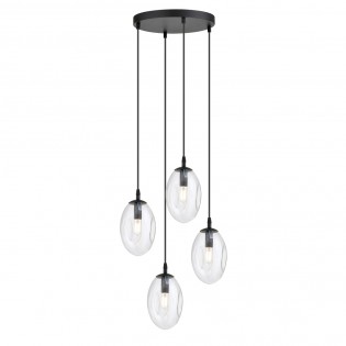 Lampe de plafond Celeste Transparent (4 lumieres)
