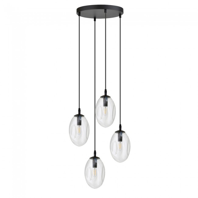 Lampe de plafond Celeste Transparent (4 lumieres)