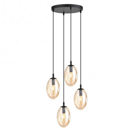 Lampe de plafond Celeste Ambre (4 lumieres)