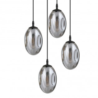 Lampe de plafond Celeste Graphite (4 lumieres)