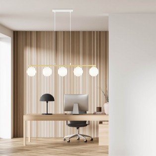 Lampe de suspension Etisa Noir (5 lumieres)