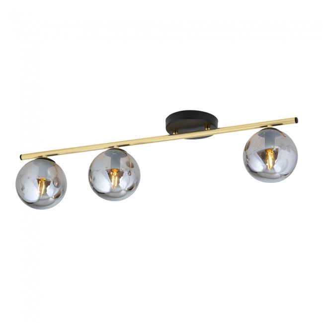 Regletté de plafond Valenti Graphite (3 lumieres)
