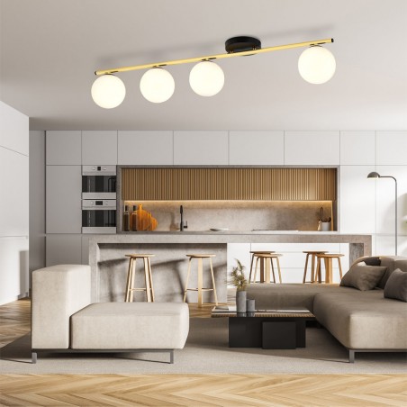 Reglette de plafond Valenti Opale (4 lumieres)