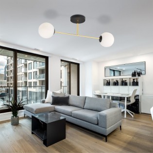 Plafonnier Mendra Opale (2 lumieres)