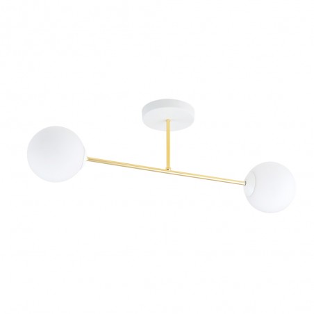 Plafonnier Mendra II Opale (2 lumieres)