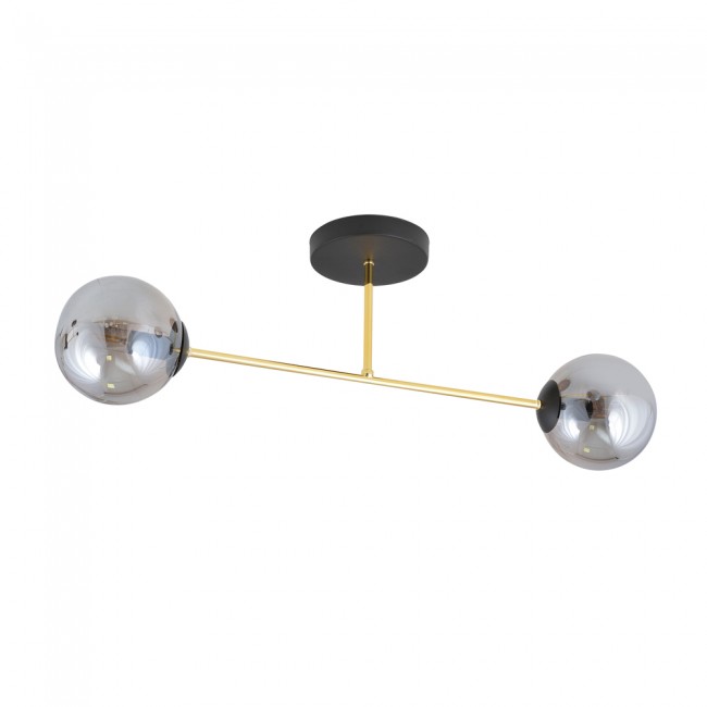 Plafonnier Mendra Graphite (2 lumieres)