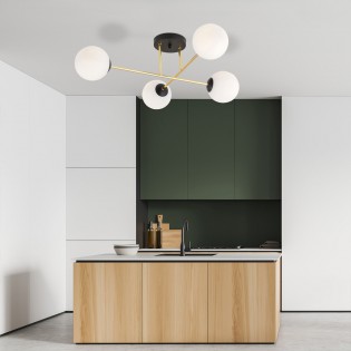 Plafonnier Mendra Opale (4 lumieres)