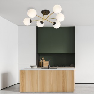 Plafonnier Mendra Opale (6 lumieres)