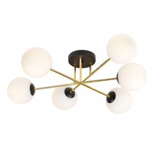 Plafonnier Mendra Opale (6 lumieres)
