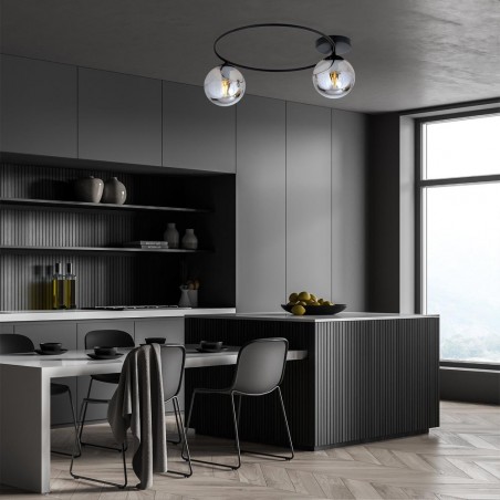 Plafonnier Sotelo Graphite (2 lumieres)