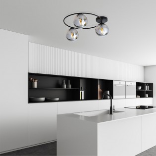 Plafonnier Sotelo Graphite (3 lumieres)