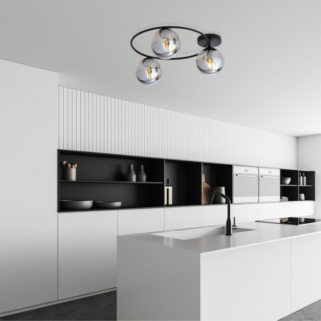 Plafonnier Sotelo Graphite (3 lumieres)