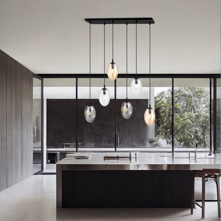 Lampe de suspension Celeste Mix (6 lumieres)