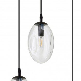Lampe de suspension Celeste Transparent (6 lumieres)