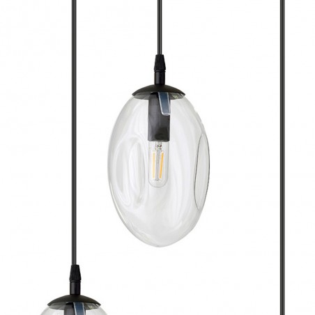 Lampe de suspension Celeste Transparent (6 lumieres)