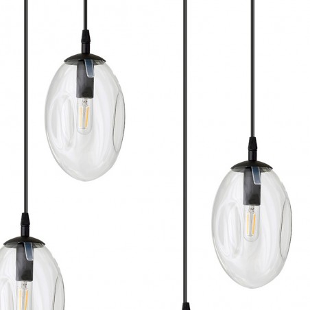 Lampe de suspension Celeste Transparent (6 lumieres)