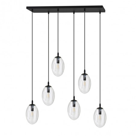 Lampe de suspension Celeste Transparent (6 lumieres)