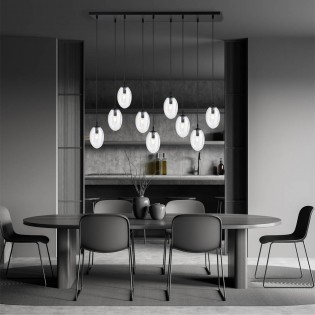 Lampe de suspension Celeste Transparent (9 lumieres)