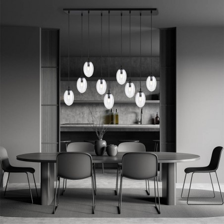 Lampe de suspension Celeste Transparent (9 lumieres)
