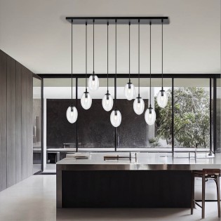 Lampe de suspension Celeste Transparent (9 lumieres)